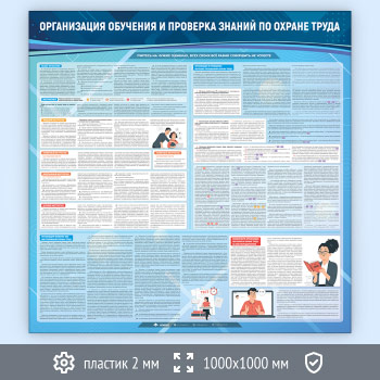Стенд «Организация обучения и проверка знаний по охране труда» (OT-08-ECONOMY)